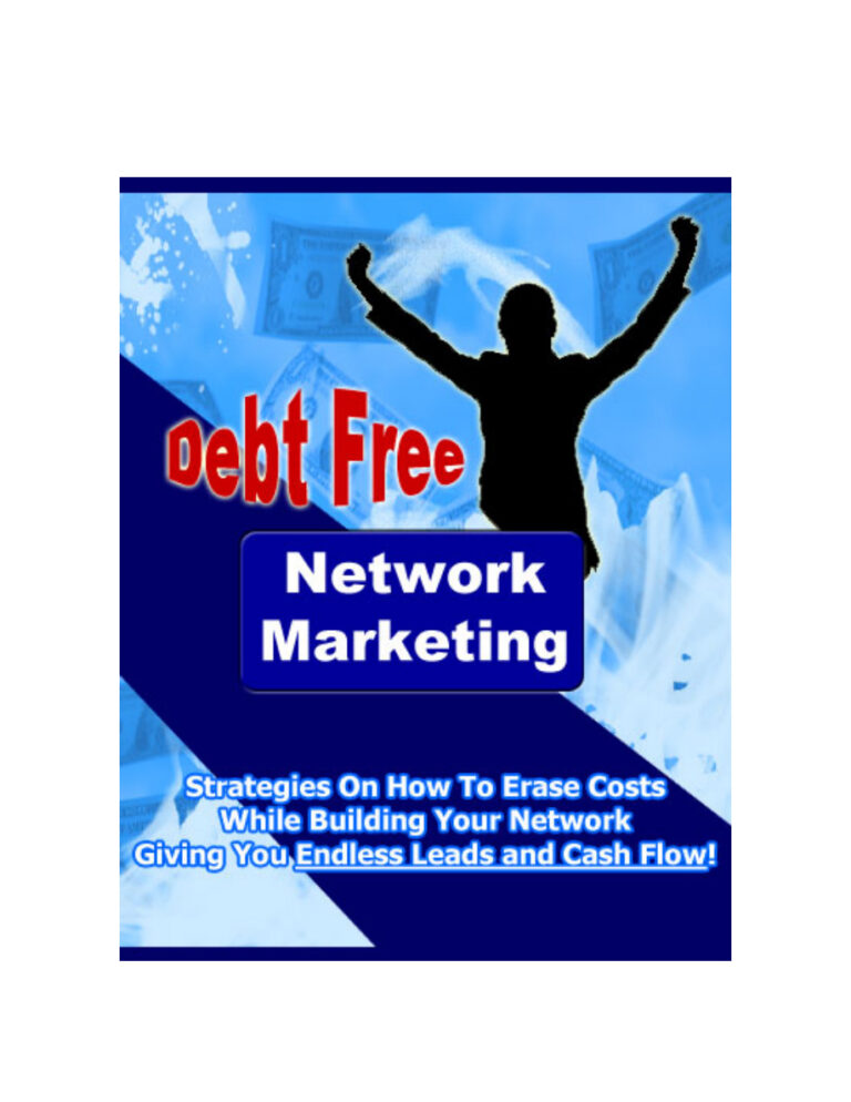 Debt Free Network Marketing PDF Download – Unknown Author