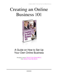 688eef5d60c88 creating an online business 101 a guide on how to set up your own online business Kitap Kapağı