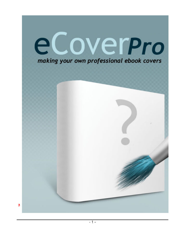 Create Your Own Professional eCovers with Photoshop PDF Download – Unknown Author