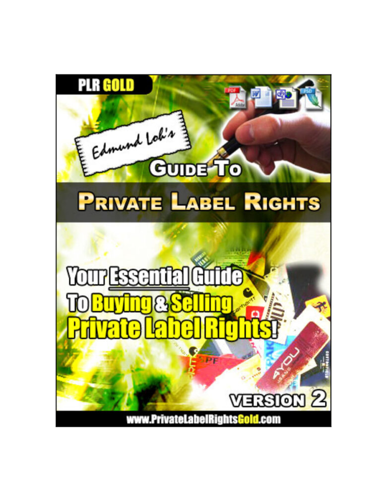 Edmund Loh’s Guide to Private Label Rights PDF Download – Edmund Loh