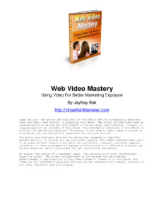 6890a546ea05e web video mastery using video for better marketing exposure Kitap Kapağı