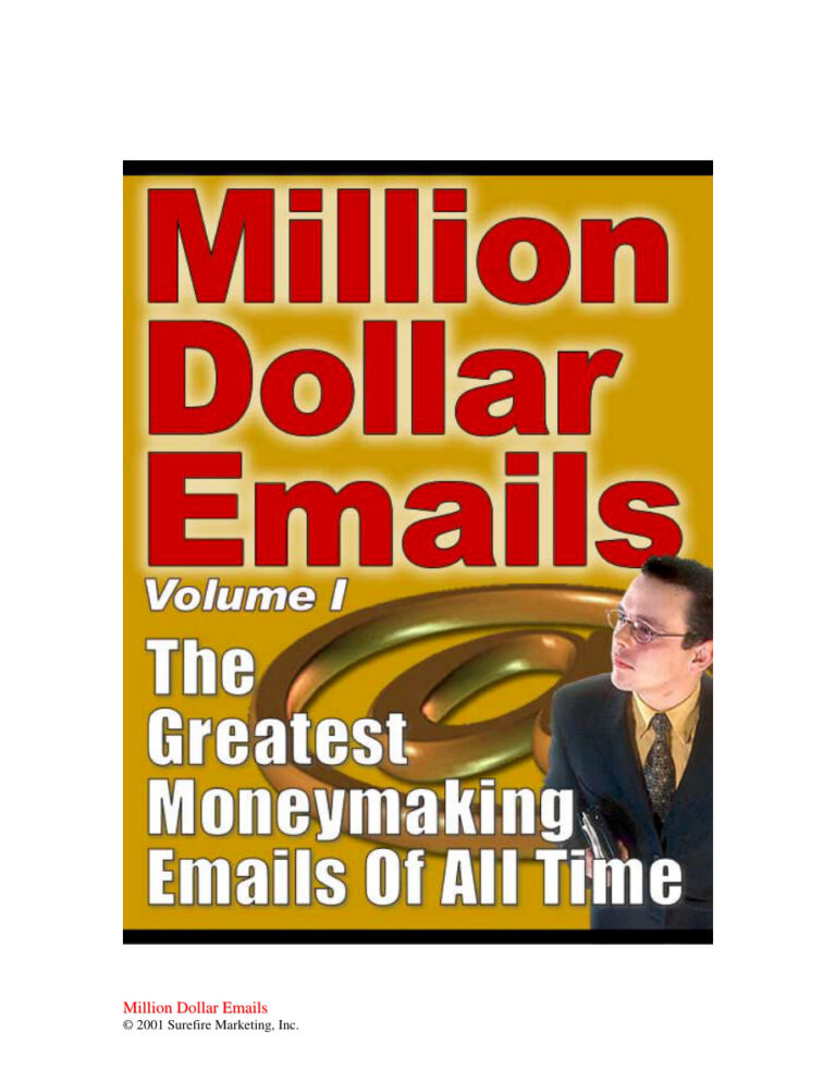 Million Dollar Emails PDF Download – Unknown Author