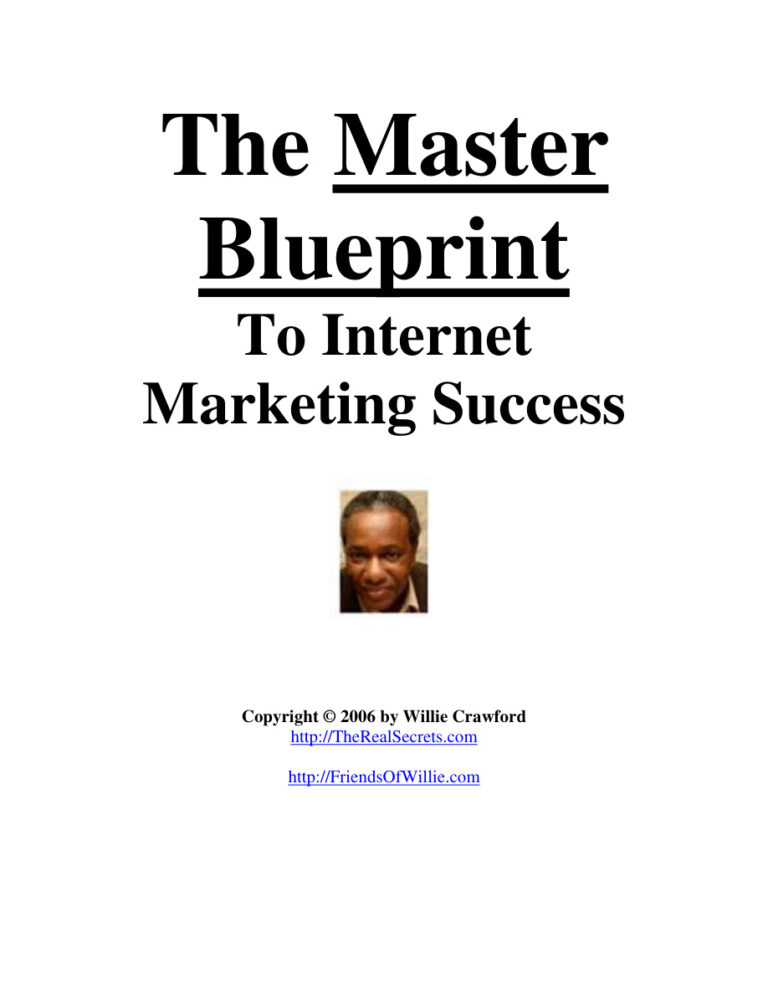 The Master Blueprint to Internet Marketing Success PDF Download – Unknown Author