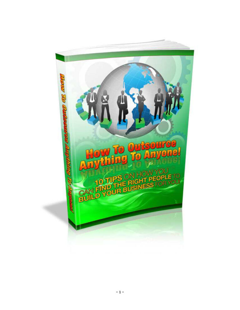 How to Outsource Anything to Anyone PDF Download – Unknown Author