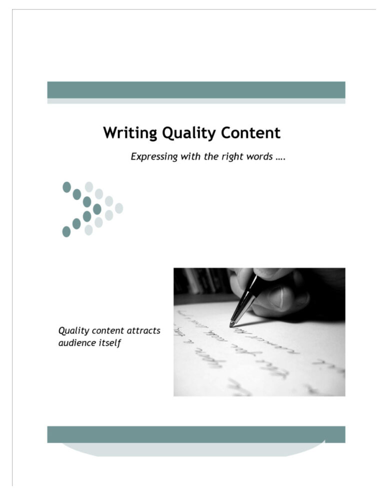 How to Write Quality Targeted Content PDF Download – Unknown Author
