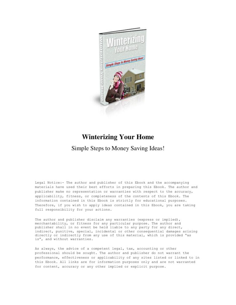 6893739f262b0 winterizing your home simple steps to money saving ideas Kitap Kapağı