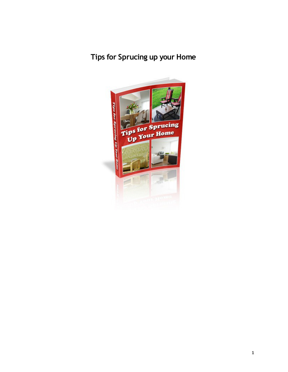 Tips for Sprucing Up Your Home PDF Download