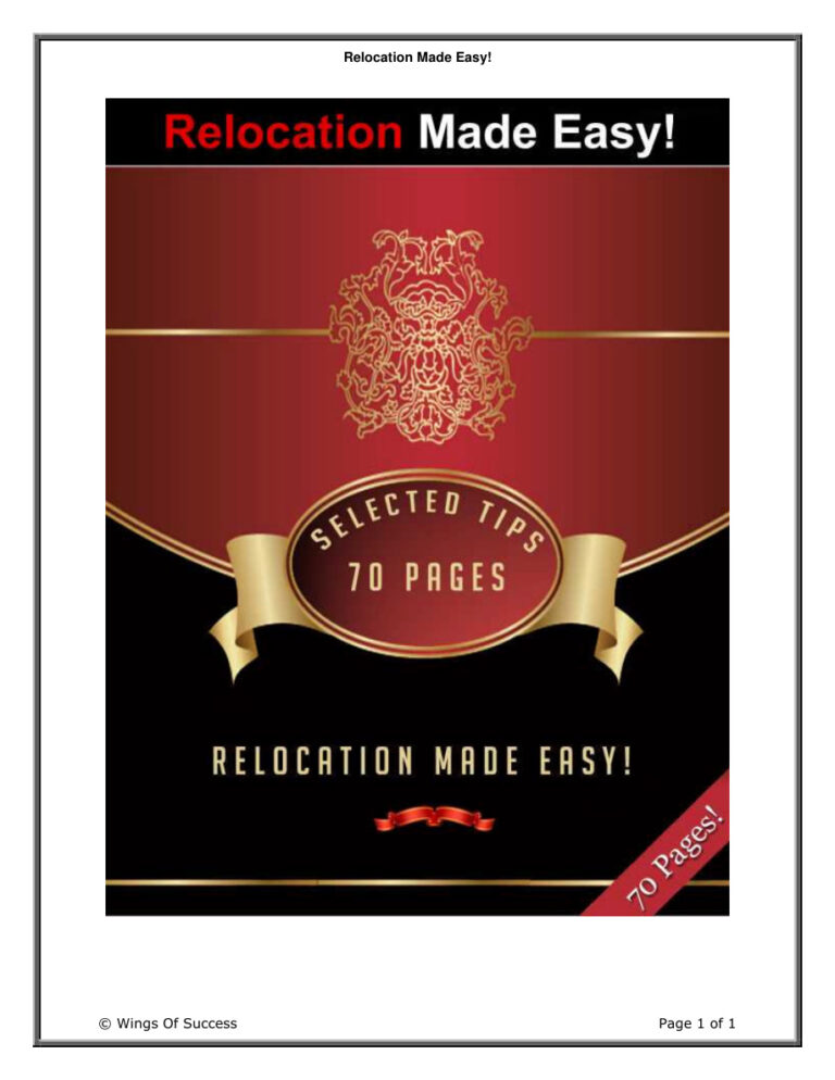 Relocation Made Easy PDF Download – Unknown Author