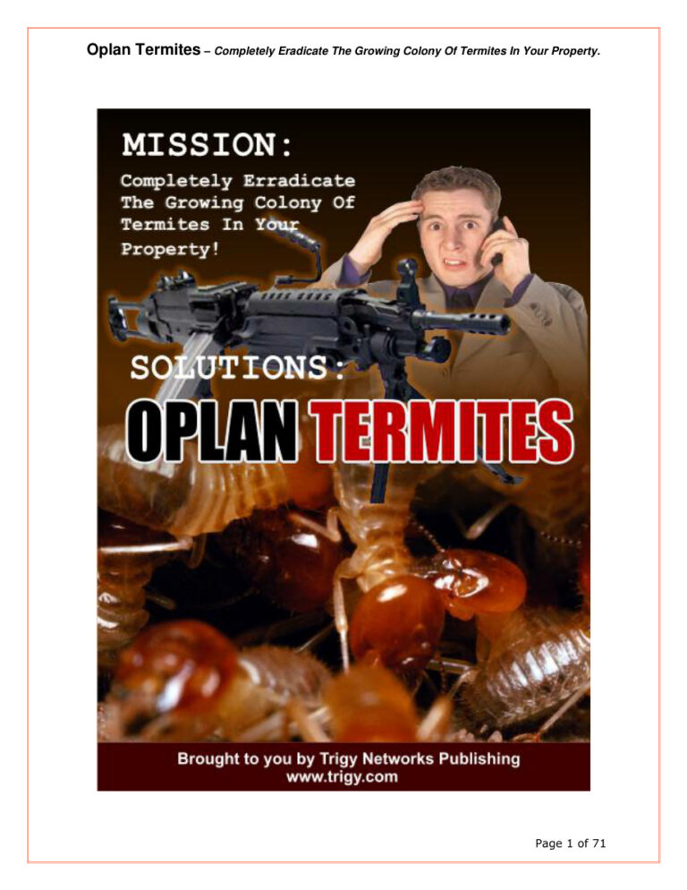 6894841ae950b oplan termites completely eradicate the growing colony of termites in your property Kitap Kapağı
