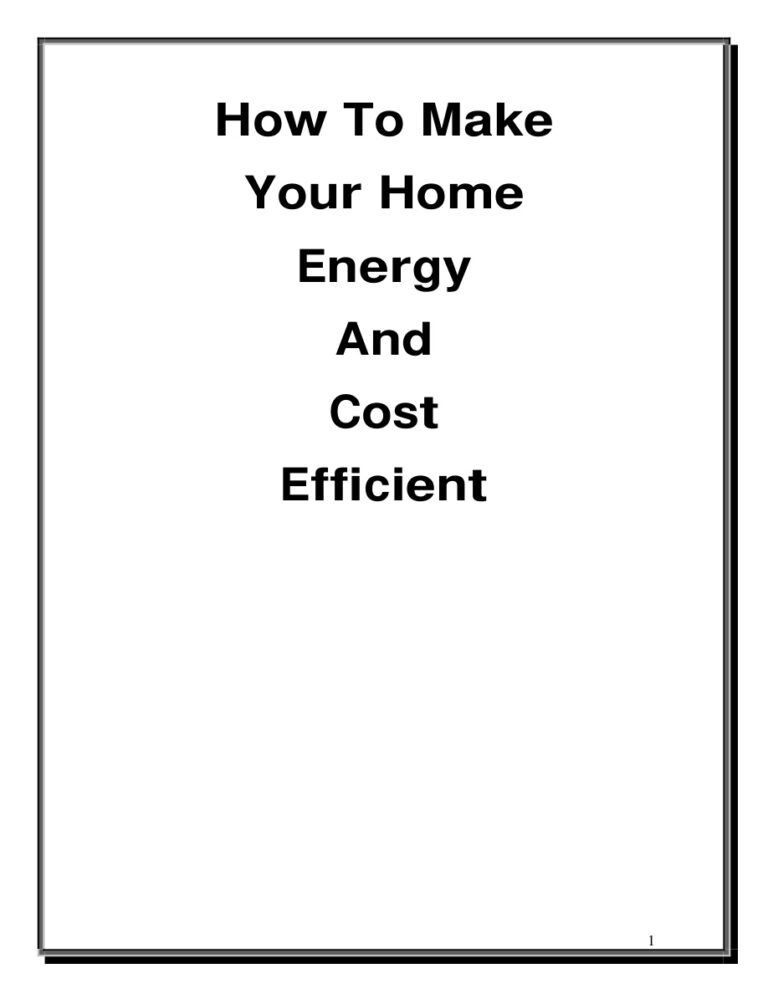 6894a60a44eda how to make your home energy and cost efficient Kitap Kapağı