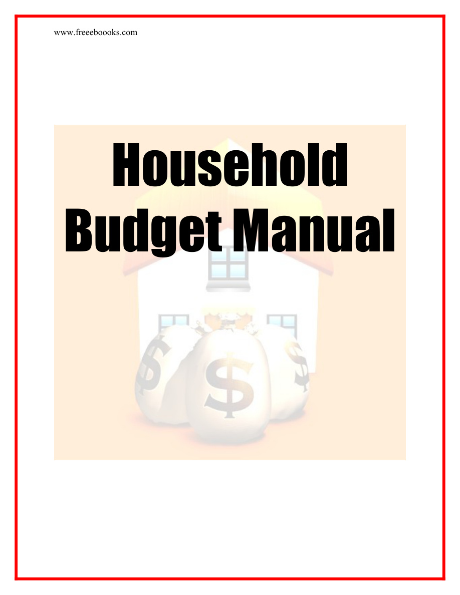 Household Budget Manual PDF Download