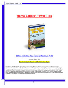 68959e73905ad home sellers power tips 99 tips for selling your home for maximum profit Kitap Kapağı