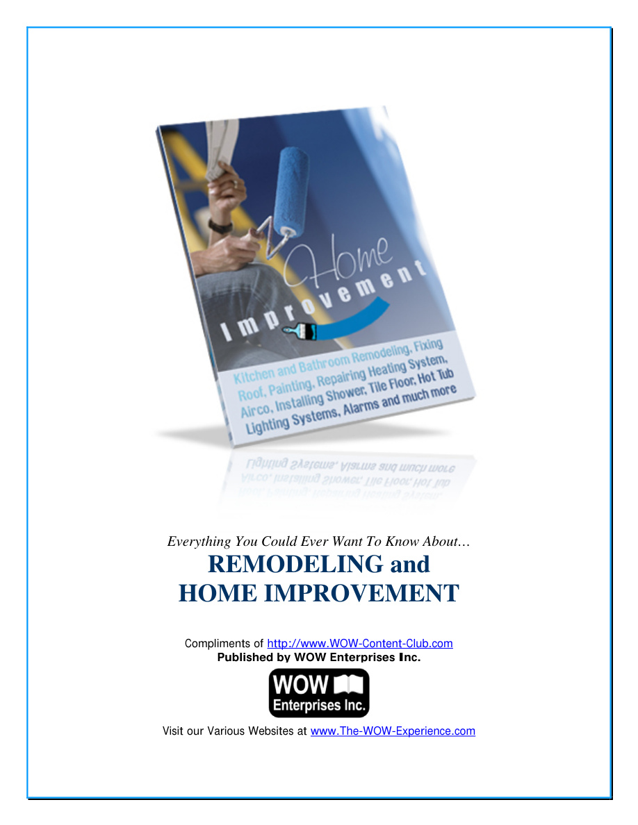 Home Improvement: Remodeling and Home Improvement PDF Download