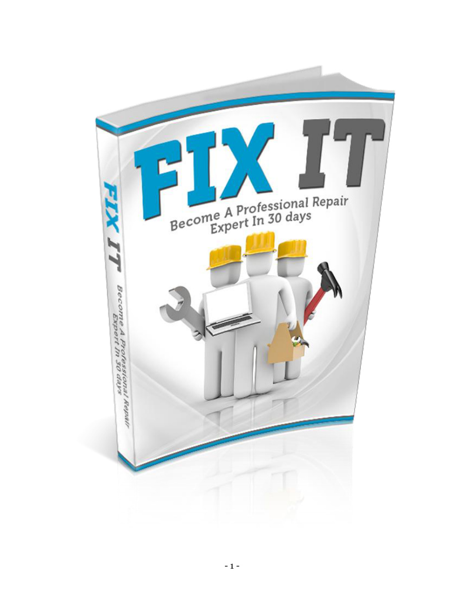 I Can Fix It PDF Download