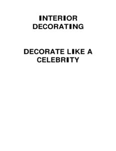 6896e68004bc4 decorate like a celebrity interior decorating decorating like a celebrity Kitap Kapağı