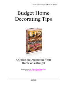 6898478a692dd budget home decorating tips a guide on decorating your home on a budget Kitap Kapağı