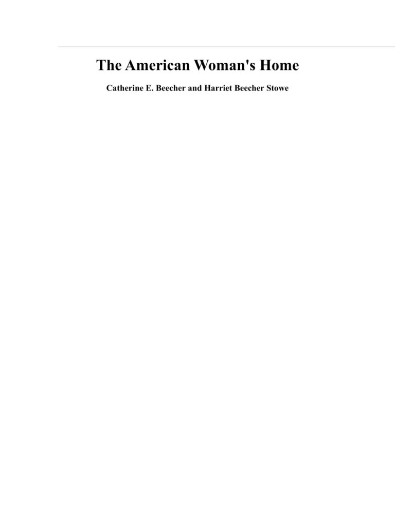 68984f6a4ed6c the american woman s home catherine e beecher and harriet beecher stowe Kitap Kapağı