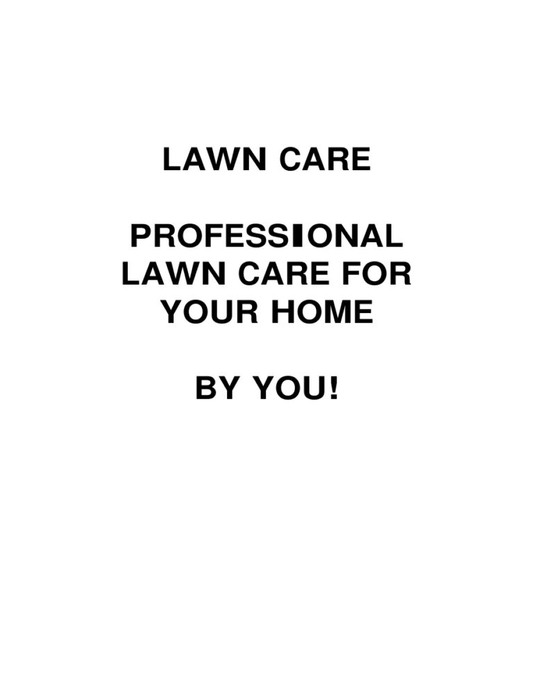 Lawn Care Professional PDF Download – Unknown Author