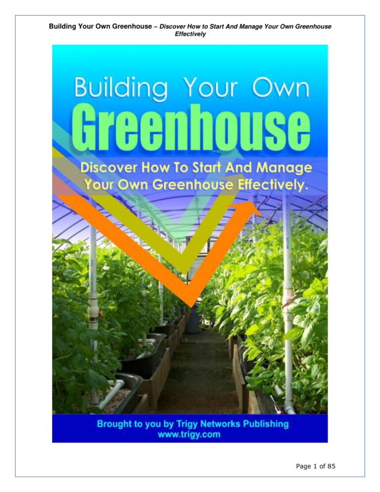 68991d045a626 building your own greenhouse discover how to start and manage your own greenhouse effectively Kitap Kapağı