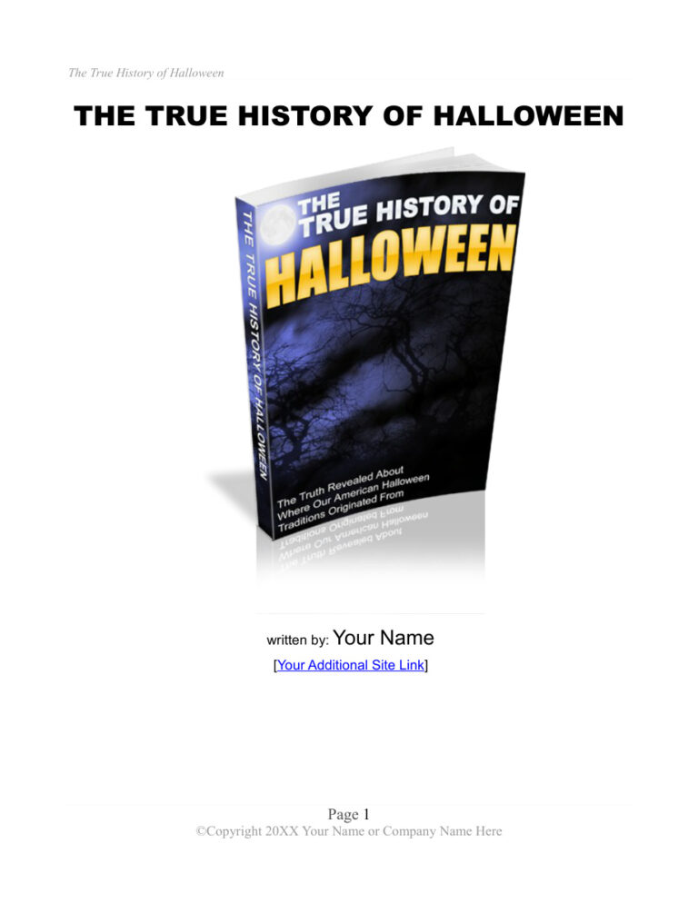 The True History of Halloween PDF Download – Unknown Author