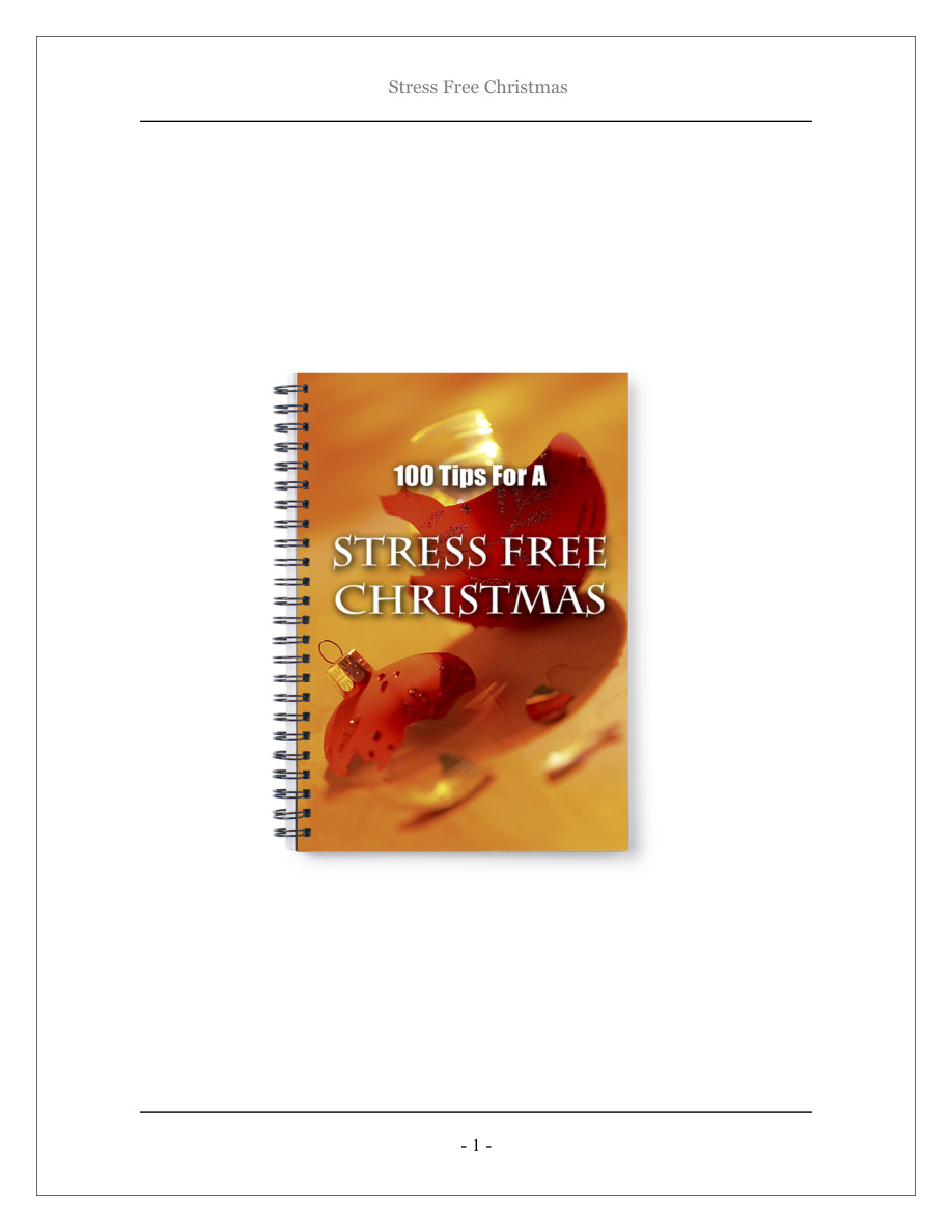 Stress Free Christmas PDF Download