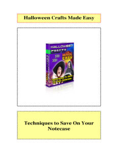 6899ee3a19019 halloween crafts made easy techniques to save on your notecase Kitap Kapağı