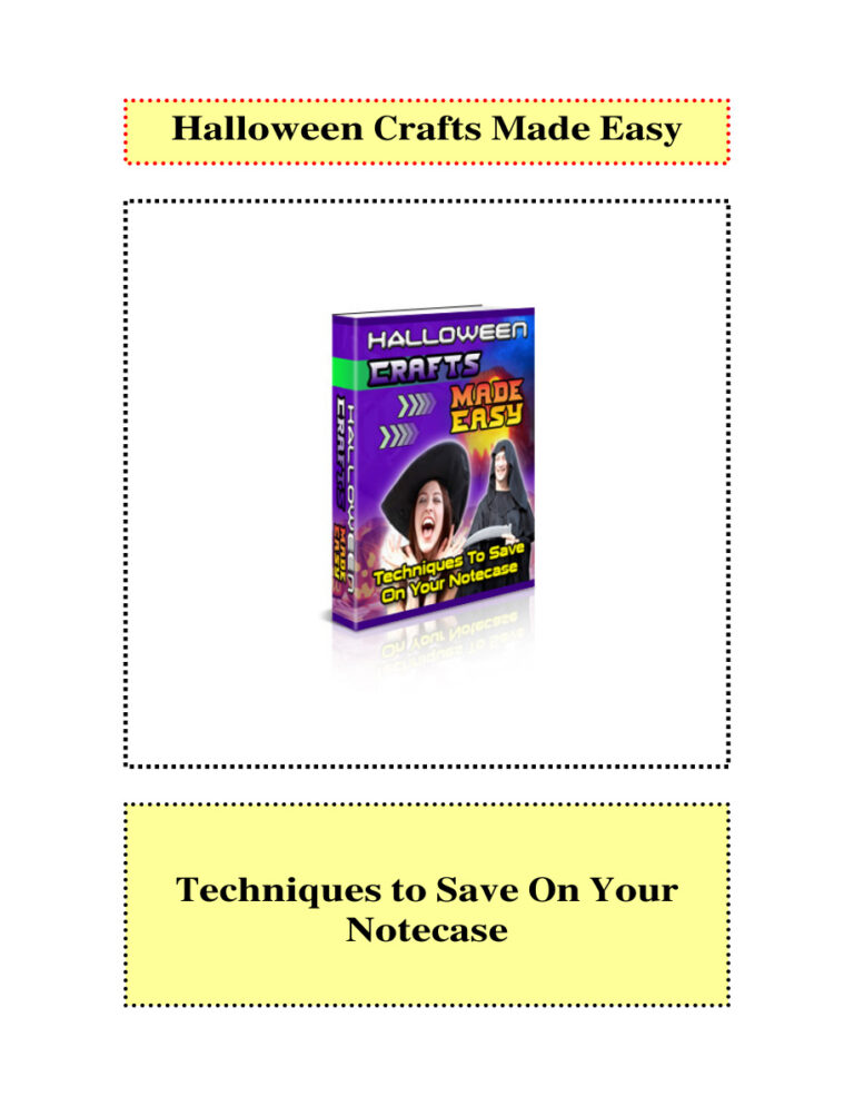 Halloween Crafts Made Easy PDF Download – Unknown Author