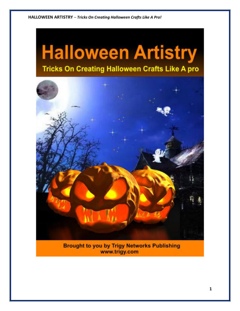 Halloween Artistry PDF Download – Unknown Author