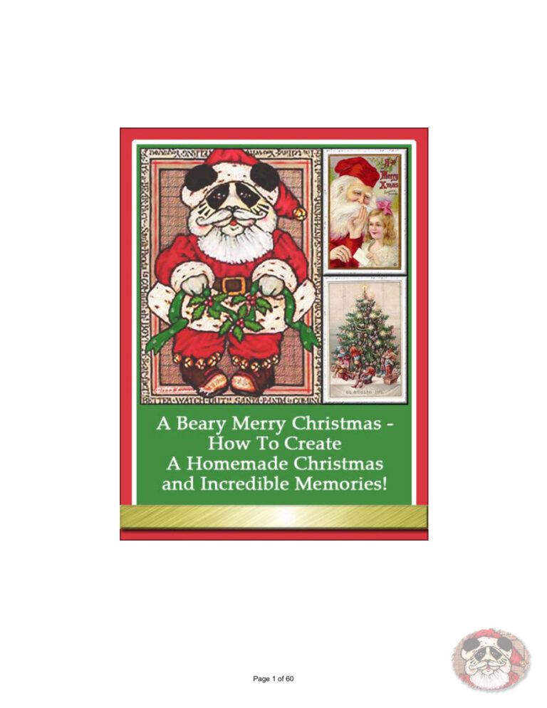689a1105ac14f a beary merry christmas how to create a homemade christmas and incredible memories Kitap Kapağı