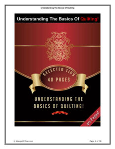 689a18e91da3c understanding the basics of quilting Kitap Kapağı