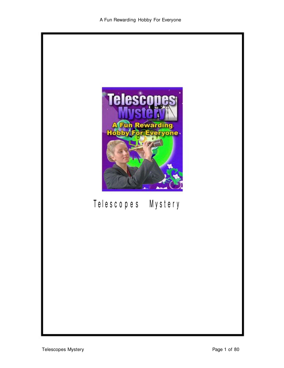 Telescopes Mystery PDF Download