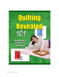 689ad11a7e432 quilting revealed 101 2nd edition beginners guide to quitting Kitap Kapağı