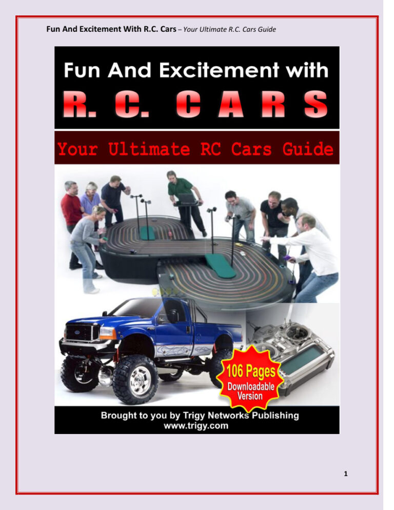 Fun and Excitement with R/C Cars PDF Download – Unknown Author