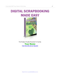 689c3ea03ce11 digital scrapbooking made easy Kitap Kapağı