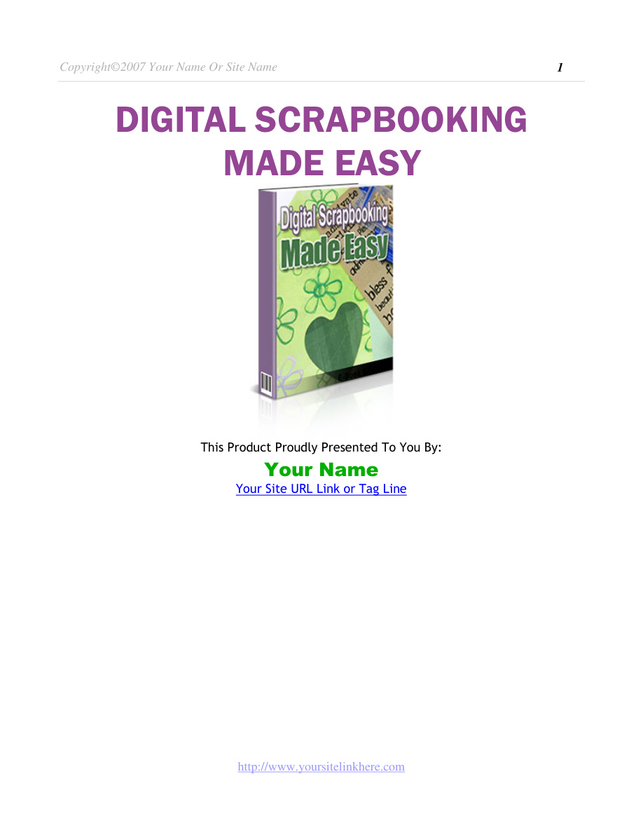 Digital Scrapbooking Made Easy PDF Download