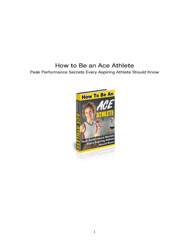 68a20022a17a1 how to be an ace athlete peak performance secrets every aspiring athlete should know Kitap Kapağı