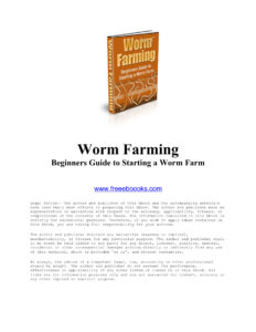 68a2f03b0d781 worm farming beginners guide to starting a worm farm Kitap Kapağı