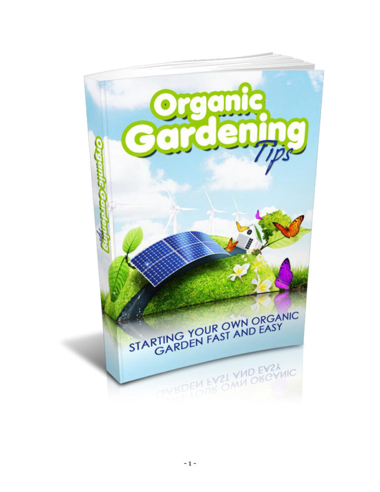 68a324e7a74fc organic gardening tips starting your own organic garden fast and easy Kitap Kapağı