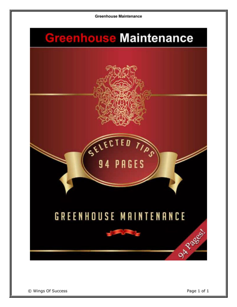 68a3577ee2631 greenhouse maintenance tips and guides for green house maintenance Kitap Kapağı