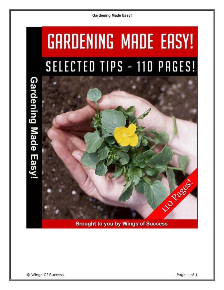 68a360e7acef4 gardening made easy tips and guide gardening Kitap Kapağı