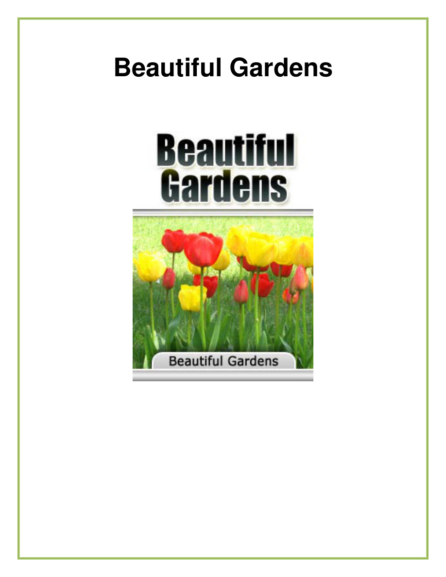 Beautiful Gardens PDF Download