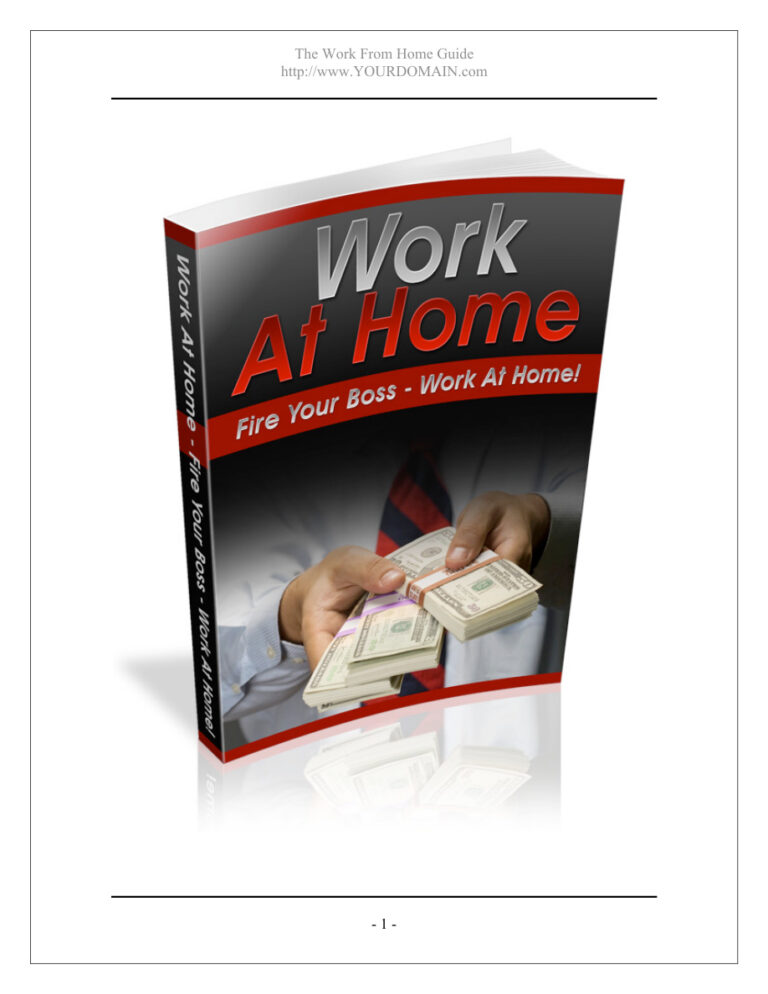 Work at Home PDF Download – Unknown Author