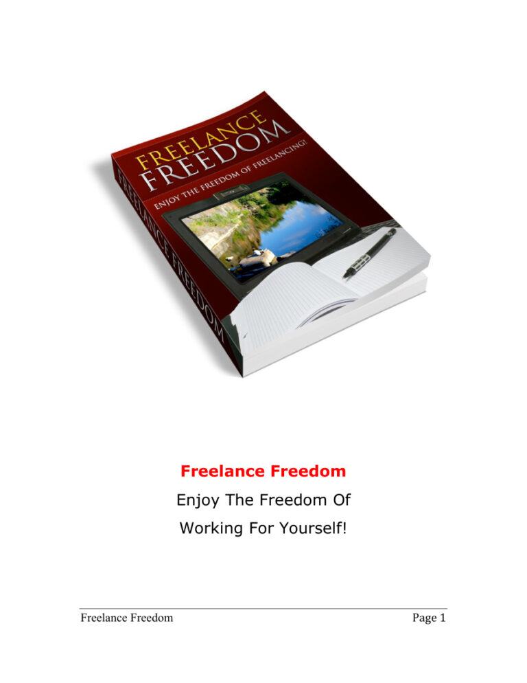 Freelance Freedom PDF Download – Unknown Author