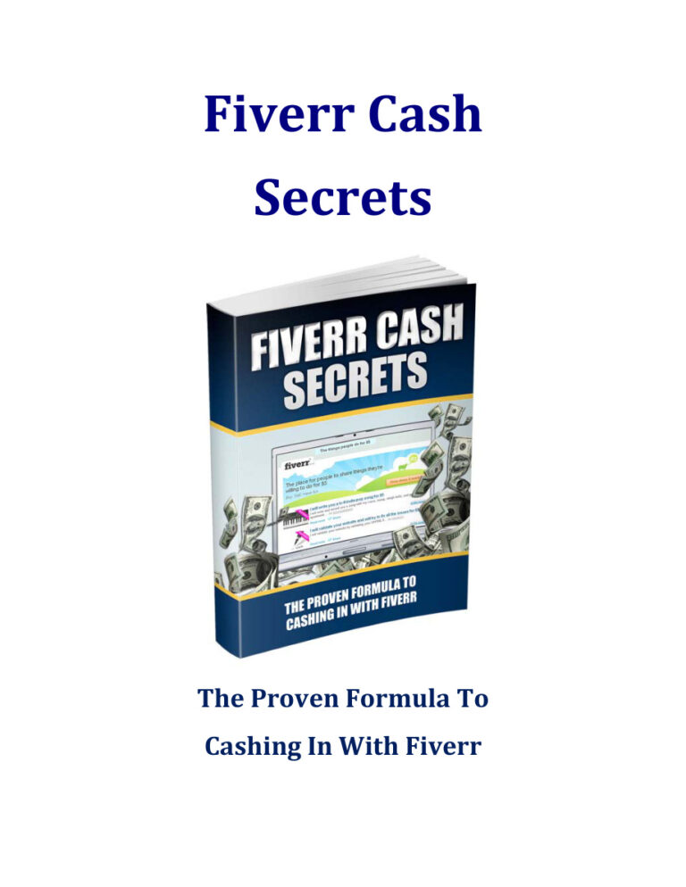 Fiverr Cash Secrets PDF Download – Unknown Author