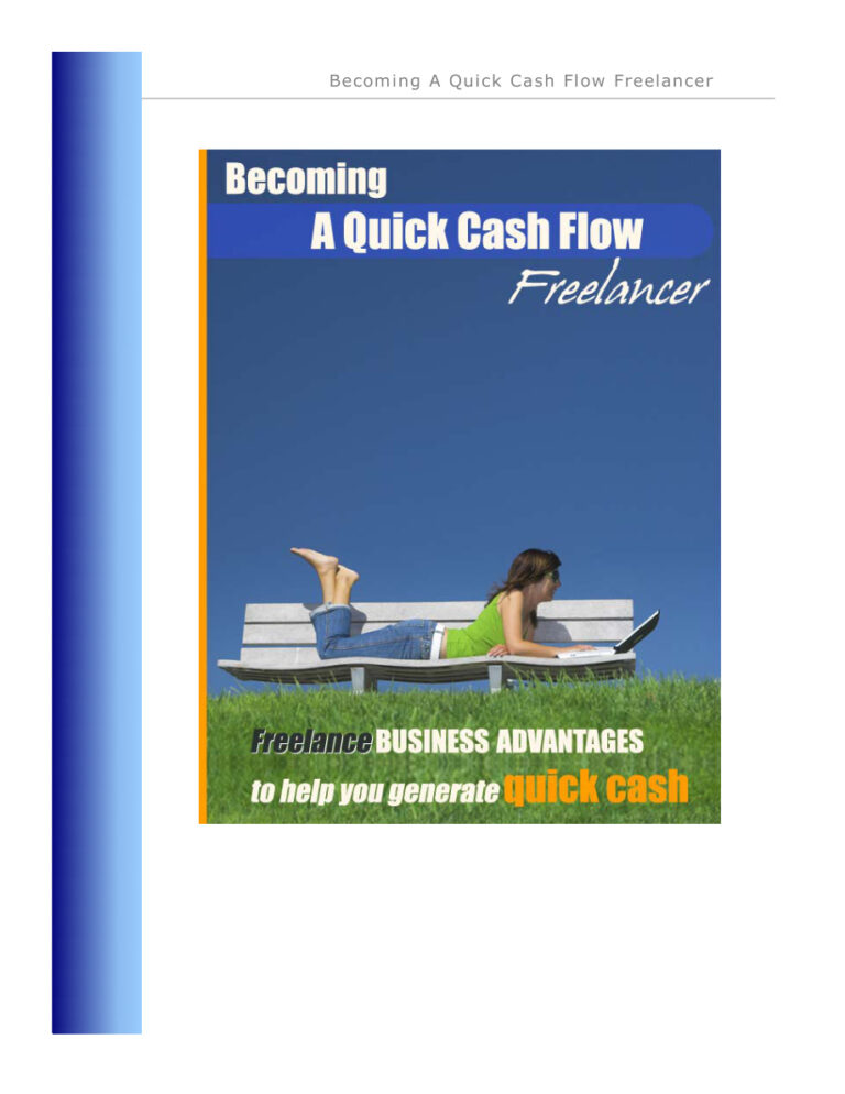 Becoming a Quick Cash Flow Freelancer PDF Download – Unknown Author