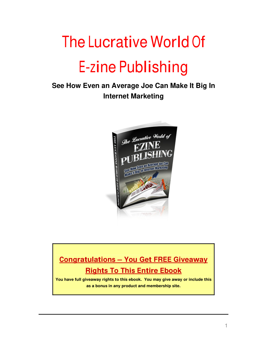 The Lucrative World of E-zine Publishing PDF Download