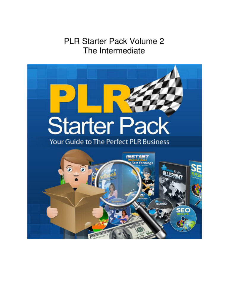 PLR Starter Pack Volume 2 PDF Download – Unknown Author