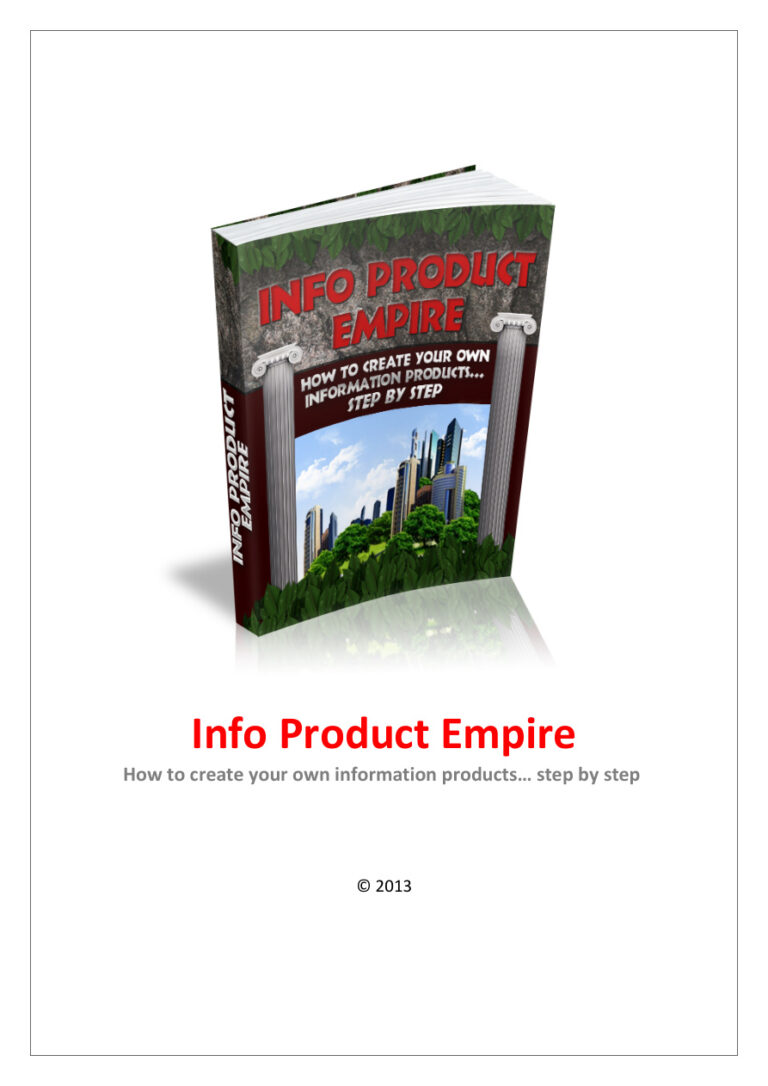 Info Product Empire PDF Download – Unknown Author