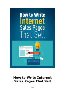 68ac288fc19f7 how to write internet sales pages that sell Kitap Kapağı