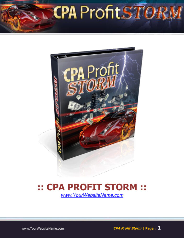 CPA Profit Storm PDF Download – Unknown Author